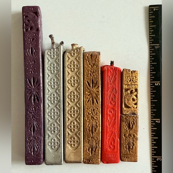 RARE 1970s Hallmark Wax Seal Set LUV YA - Picture 6 of 8